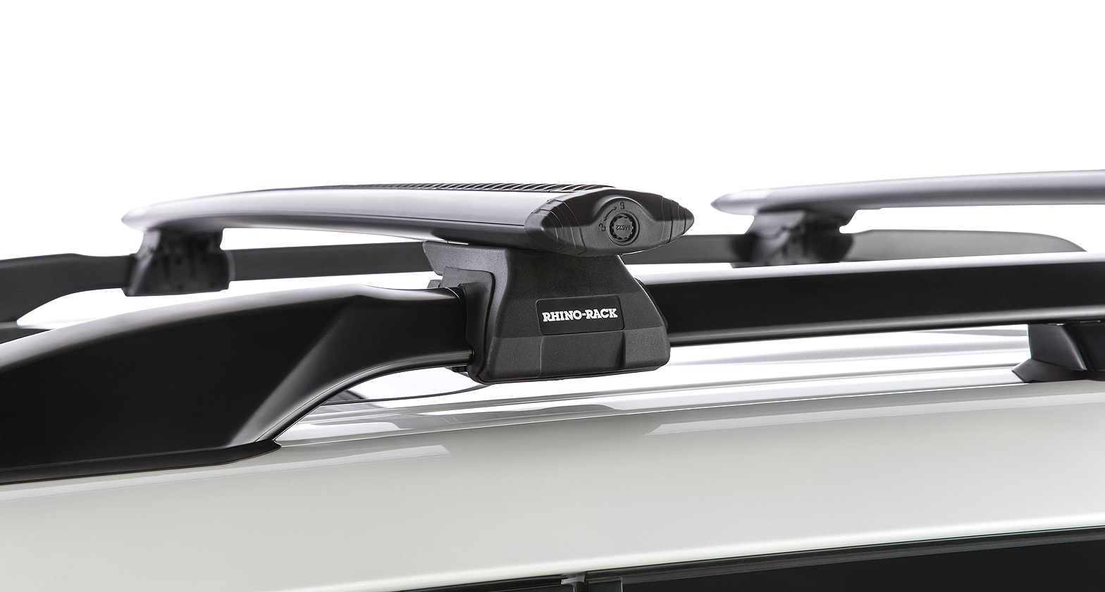 Rhino Rack JA9141 Vortex SX Black 2 Bar Roof Rack for PEUGEOT 4007 5DR Wagon 10 09 On With Roof Rails