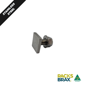 RacksBrax M8 x 16mm Square HD T-Bolt 20 x 20 x 4 (4 Pack)