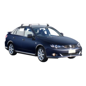 Prorack Silver 2 Bar Aero Flush Bar kit to suit Subaru Impreza 4dr Sedan (2008 - 2012)