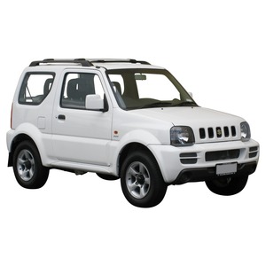 Prorack Silver 2 Bar Aero Rail Bar kit to suit Suzuki Jimny 3dr SUV (5/1999 - 2018)