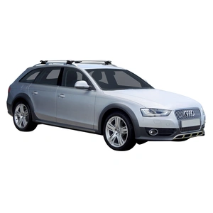 Prorack Silver 2 Bar Aero Through Bar kit to suit Audi A4/S4/RS4 Allroad 5dr Wagon (2009 - 2015)