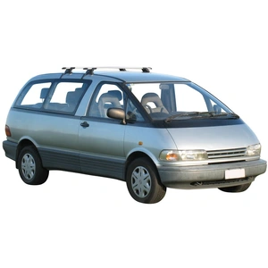 Prorack Silver 2 Bar Aero Through Bar kit to suit Toyota Estima Wide Body 4dr MPV (1990 - 2000)