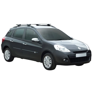 Prorack Silver 2 Bar Aero Through Bar kit to suit Renault Clio Sports Tourer 5dr Wagon (2007 - Current)