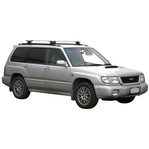 Prorack Silver 2 Bar Aero Through Bar kit to suit Subaru Forester 5dr Wagon (7/1997 - 4/2002)