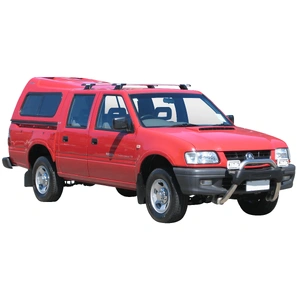 Prorack Black 2 Bar Aero Through Bar kit to suit Holden Rodeo Crew Cab 4dr Ute (7/1993 - 1/2003)