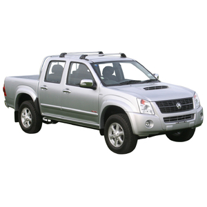 Prorack Silver 2 Bar Aero Flush Bar kit to suit Holden Rodeo RA Double 4dr Ute (2/2003 - 2008)