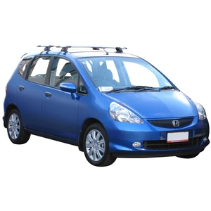 Prorack Black 2 Bar Aero Through Bar kit to suit Honda Jazz 5dr Hatch (10/2002 - 1/2009)