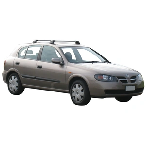 Prorack Silver 2 Bar Aero Flush Bar kit to suit Nissan Pulsar Euro 5dr Hatch (6/2001 - 3/2006)