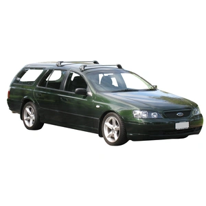 Prorack Silver 2 Bar Aero Flush Bar kit to suit Ford Falcon BA/BF 5dr Wagon (11/2002 - 4/2008)