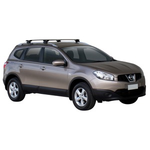 Prorack Black 2 Bar Aero Through Bar kit to suit Nissan Qashqai Plus 2 5dr SUV (2008 - 2014)