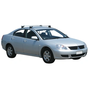 Prorack Black 2 Bar Aero Through Bar kit to suit Mitsubishi 380 4dr Sedan (10/2005 - 2008)