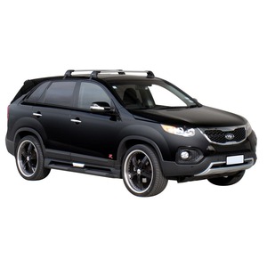 Prorack Silver 2 Bar Aero Flush Bar kit to suit Kia Sorento 5dr SUV (10/2009 - 2015)