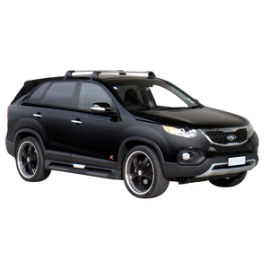 Prorack Silver 2 Bar Aero Flush Bar kit to suit Kia Sorento 5dr SUV (10/2009 - 2015)