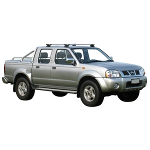 Prorack Black 2 Bar Aero Through Bar kit to suit Nissan Navara D22 Double Cab 4dr Ute (2/1997 - 2015)