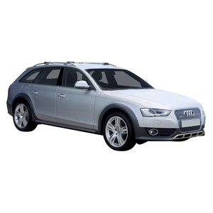 Prorack Silver 2 Bar Aero Rail Bar kit to suit Audi A4/S4/RS4 Allroad 5dr Wagon (2009 - 2015)