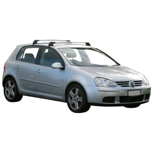 Prorack Silver 2 Bar Aero Flush Bar kit to suit Volkswagen Golf Mk5 5dr Hatch (8/2004 - 2/2009)