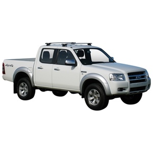 Prorack Black 2 Bar Aero Through Bar kit to suit Ford Ranger Crew Cab 4dr Ute (11/2006 - 2011)