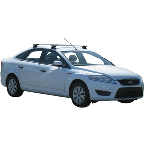 Prorack Silver 2 Bar Aero Through Bar kit to suit Ford Mondeo 4dr Sedan (10/2007 - 2012)