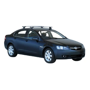 Prorack Black 2 Bar Aero Through Bar kit to suit Holden Commodore VE 4dr Sedan (9/2006 - 5/2013)