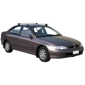 Prorack Black 2 Bar Aero Through Bar kit to suit Holden Commodore VT 4dr Sedan (9/1997 - 9/2000)