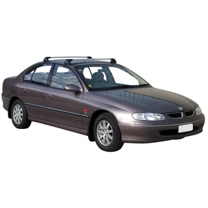 Prorack Silver 2 Bar Aero Flush Bar kit to suit Holden Commodore VT 4dr Sedan (9/1997 - 9/2000)