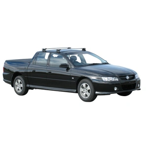 Prorack Black 2 Bar Aero Through Bar kit to suit Holden Crewman 4dr Ute (10/2003 - 2007)