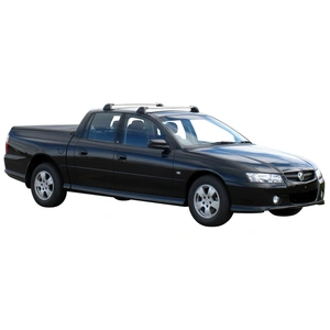 Prorack Silver 2 Bar Aero Flush Bar kit to suit Holden Crewman 4dr Ute (10/2003 - 2007)