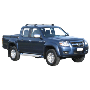 Prorack Silver 2 Bar Aero Flush Bar kit to suit Mazda BT-50 Dual Cab 4dr Ute (11/2006 - 10/2011)