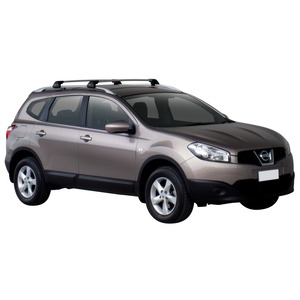Prorack Silver 2 Bar Aero Flush Bar kit to suit Nissan Qashqai Plus 2 5dr SUV (2008 - 2014)