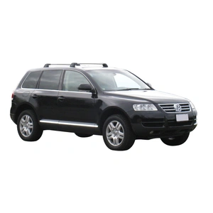 Prorack Silver 2 Bar Aero Flush Bar kit to suit Volkswagen Touareg 5dr SUV (2003 - 2010)