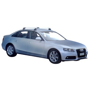 Prorack Silver 2 Bar Aero Flush Bar kit to suit Audi A4/S4/RS4 4dr Sedan (2008 - 2/2016)