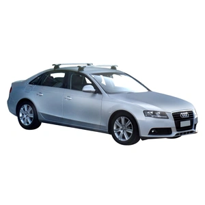 Prorack Black 2 Bar Aero Through Bar kit to suit Audi A4/S4/RS4 4dr Sedan (2008 - 2/2016)
