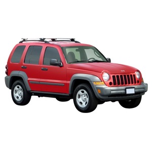 Prorack Silver 2 Bar Aero Through Bar kit to suit Jeep Cherokee KJ 5dr SUV (2002 - 2007)