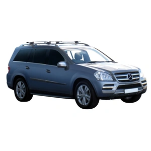 Prorack Silver 2 Bar Aero Through Bar kit to suit Mercedes-Benz GL X164 5dr SUV (7/2006 - 2015)