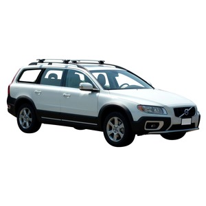Prorack Silver 2 Bar Aero Through Bar kit to suit Volvo XC70 5dr Wagon (2007 - 2013)