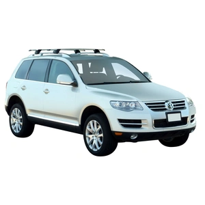 Prorack Black 2 Bar Aero Through Bar kit to suit Volkswagen Touareg 5dr SUV (2007 - 2010)