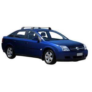 Prorack Silver 2 Bar Aero Flush Bar kit to suit Holden Vectra 5dr Hatch (3/2003 - 2008)