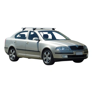 Prorack Silver 2 Bar Aero Through Bar kit to suit Skoda Octavia II 4dr Liftback (2004 - 2009)