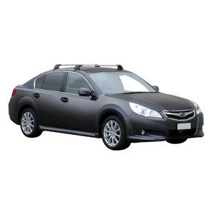 Prorack Silver 2 Bar Aero Flush Bar kit to suit Subaru Legacy 4dr Sedan (8/2009 - 2014)