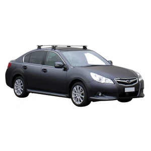 Prorack Silver 2 Bar Aero Through Bar kit to suit Subaru Legacy 4dr Sedan (8/2009 - 2014)