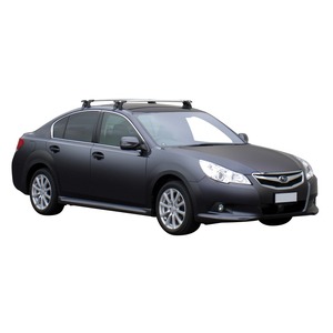 Prorack Black 2 Bar Aero Through Bar kit to suit Subaru Legacy 4dr Sedan (8/2009 - 2014)