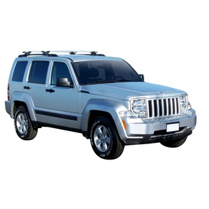 Prorack Black 2 Bar Aero Through Bar kit to suit Jeep Cherokee KK 5dr SUV (2008 - 2013)