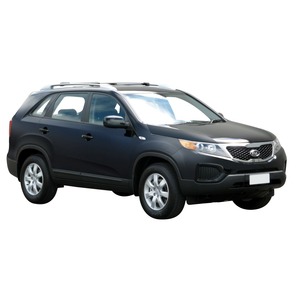 Prorack Silver 2 Bar Aero Rail Bar kit to suit Kia Sorento R 5dr SUV (10/2009 - 2014)