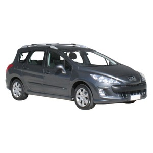 Prorack Silver 2 Bar Aero Rail Bar kit to suit Peugeot 308 SW 5dr Wagon (2008 - Current)