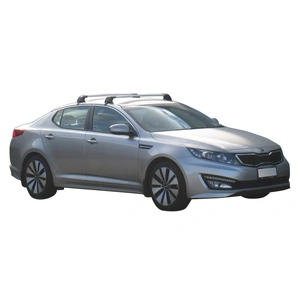 Prorack Silver 2 Bar Aero Flush Bar kit to suit Kia Optima 4dr Sedan (2011 - 2015)