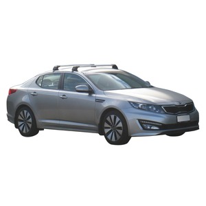 Prorack Black 2 Bar Aero Flush Bar kit to suit Kia Optima 4dr Sedan (2011 - 2015)