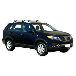Prorack Black 2 Bar Aero Through Bar kit to suit Kia Sorento Panoramic 5dr SUV (2009 - 2014)