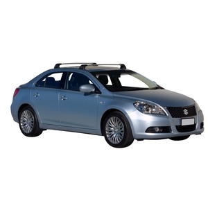 Prorack Silver 2 Bar Aero Flush Bar kit to suit Suzuki Kizashi 4dr Sedan (2010 - Current)