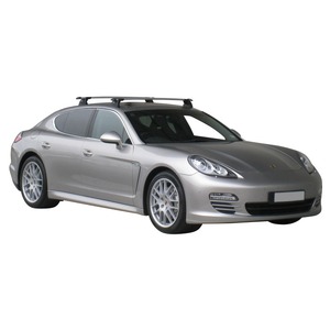 Prorack Silver 2 Bar Aero Through Bar kit to suit Porsche Panamera 4dr Sedan (2009 - 2016)
