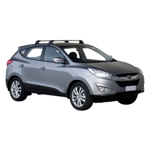 Prorack Silver 2 Bar Aero Flush Bar kit to suit Hyundai ix35 5dr SUV (2010 - 2015)